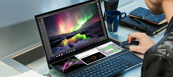 Картинка к статье: Ultra-modern ASUS ZenBook Pro Duo notebook, ScreenPad is not the limit when there are two screens. A review from Sunday21.